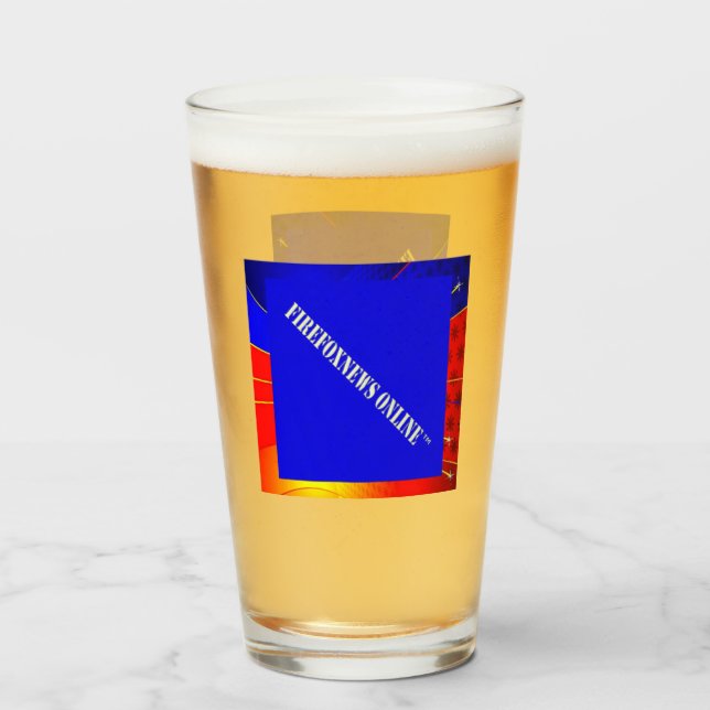 The Official FIREFOXNEWS ONLINE™ Beverage Glass (Front Filled)