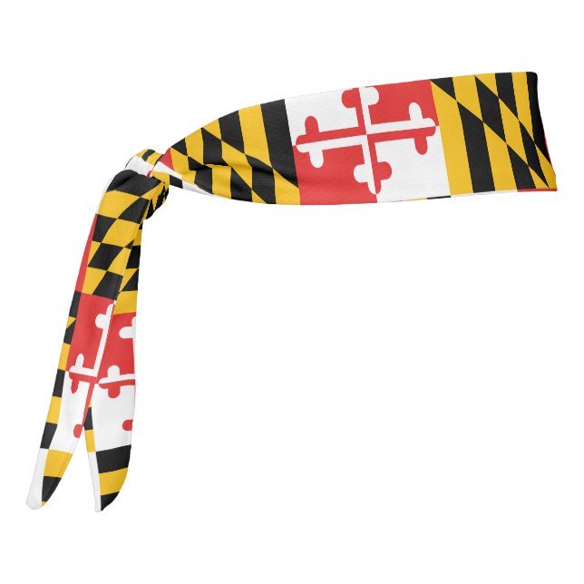 The official flag of the state of Maryland Tie Headband (Rotate 270)