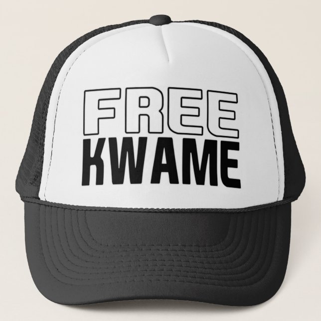 The Official Free Kwame Shirt! Trucker Hat (Front)