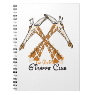 The Official Giraffe Club sketchbook Notebook