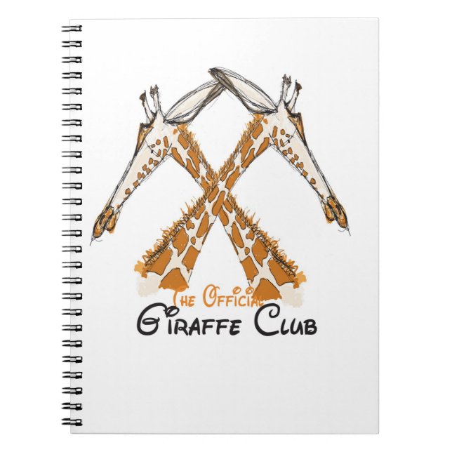 The Official Giraffe Club sketchbook Notebook (Front)