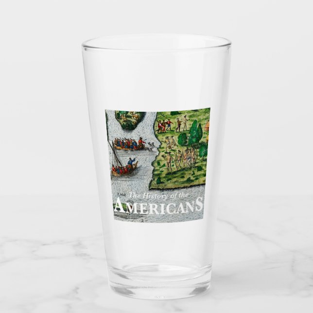 The Official History of the Americans Pint Glass (Front)