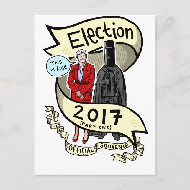 The Official Laurie Pink Election 2017 Souvenir Postcard (Front)