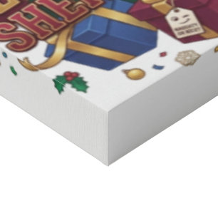   The Official Log of Secret Santa Shenanigans: M Faux Canvas Print