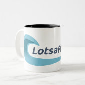 The Official LotsaFunMaps Mug! Two-Tone Coffee Mug (Front Left)
