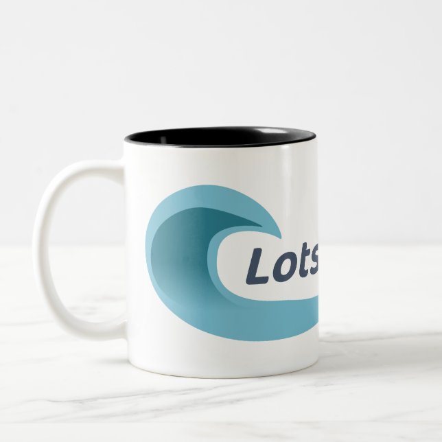 The Official LotsaFunMaps Mug! Two-Tone Coffee Mug (Left)