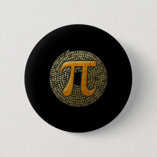 The Official pi 3.14 Spiral Pi-day For Math Nerds Button