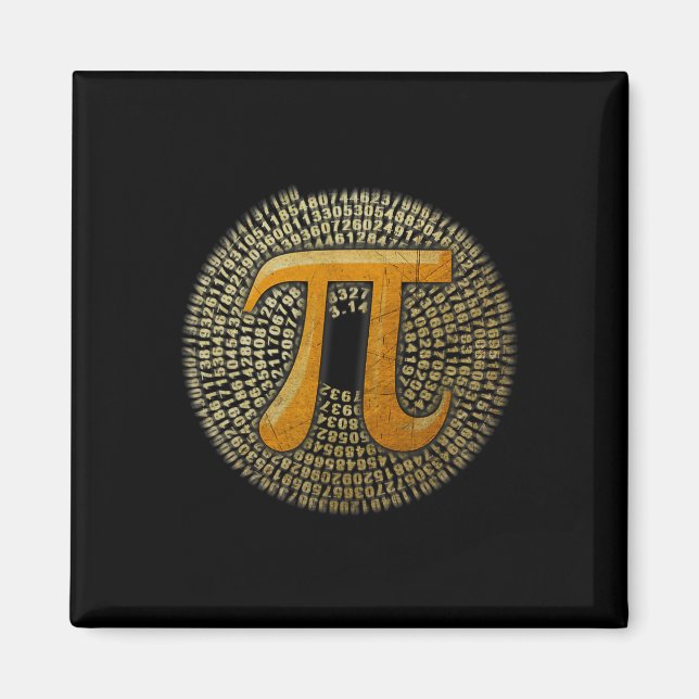 The Official pi 3.14 Spiral Pi-day For Math Nerds  Magnet (Front)