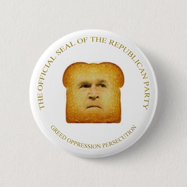 THE OFFICIAL SEAL OF THE REPUBLICAN PARTY. BUTTON (Front)