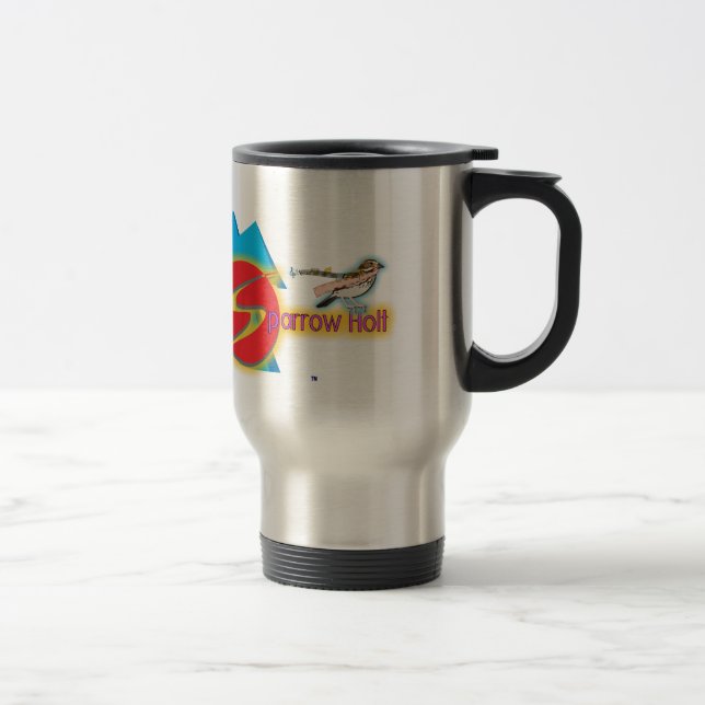 The official "Sparrow Holt" travel mug! Travel Mug (Right)