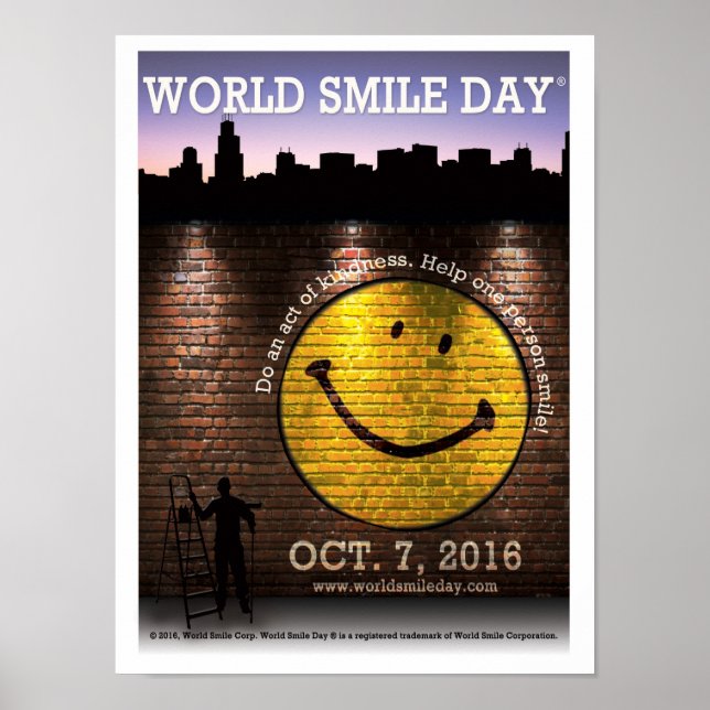 The Official World Smile Day® 2016 Poster (Front)