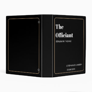 The Officiant Pastor Wedding Ceremony Organizer Mini Binder