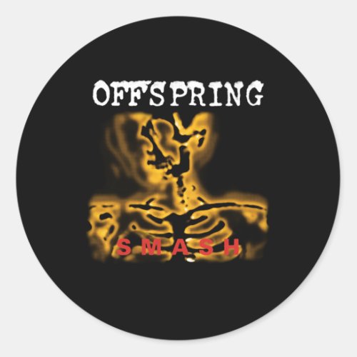 The Offspring Smash Album Classic Round Sticker