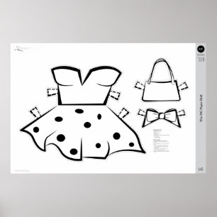 The OG Paper Doll Costume: LARGE Poster