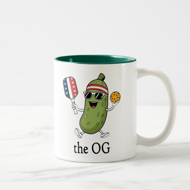 The OG Pickleballer Two-Tone Coffee Mug (Right)