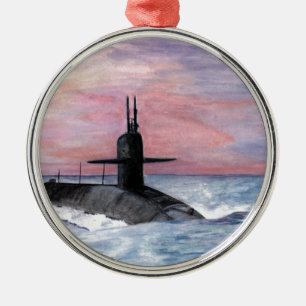 The Ohio Class Submarine Metal Ornament