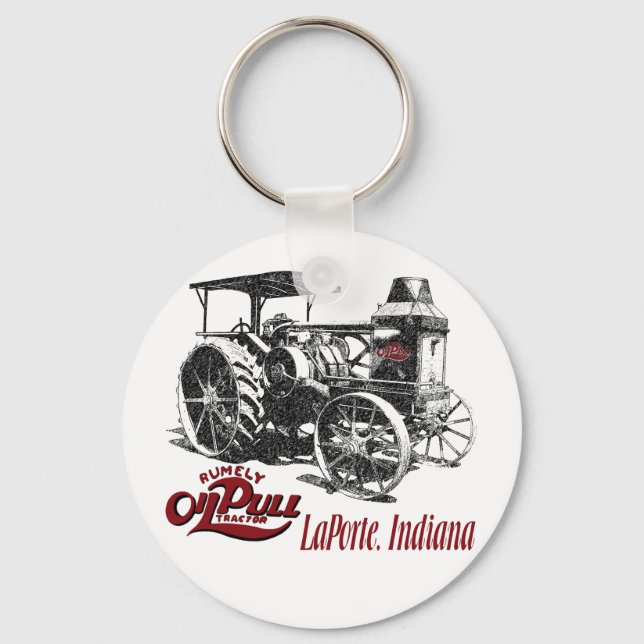 The OilPull Tractor Keychain (Front)