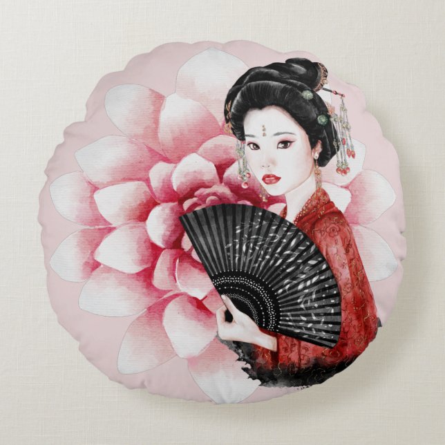 The Okinawa Series Design 34   Round Pillow (Front)