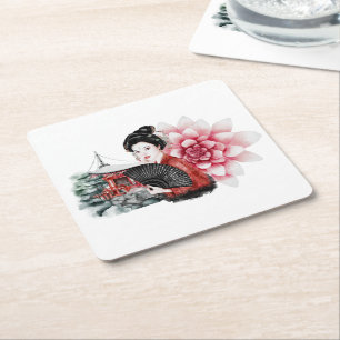 The Okinawa Series Design 36 Square Paper Coaster