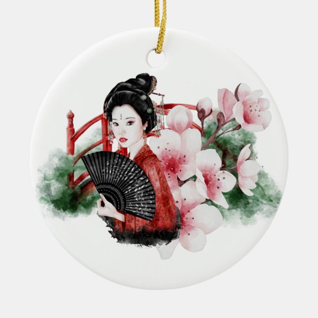 The Okinawa Series Design 38  Ceramic Ornament (Front)