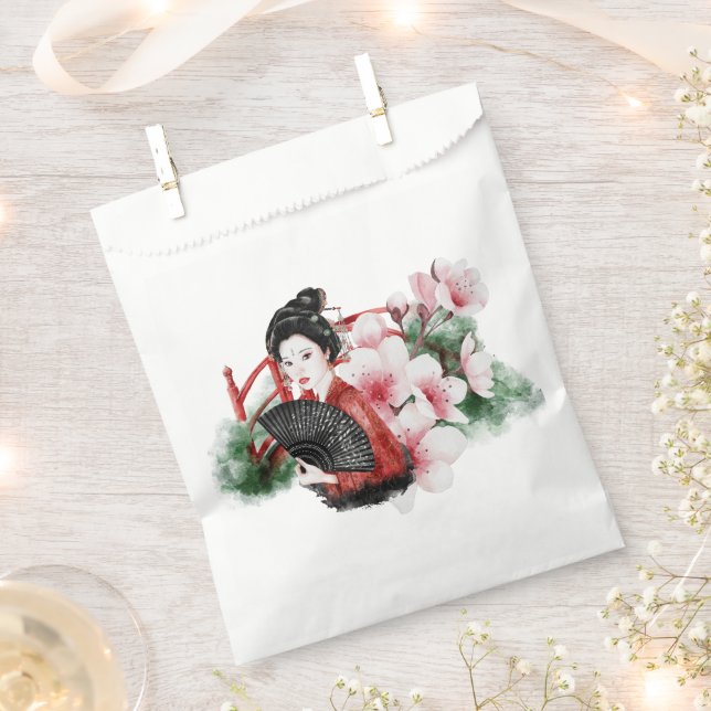 The Okinawa Series Design 38  Favor Bag (Clipped)