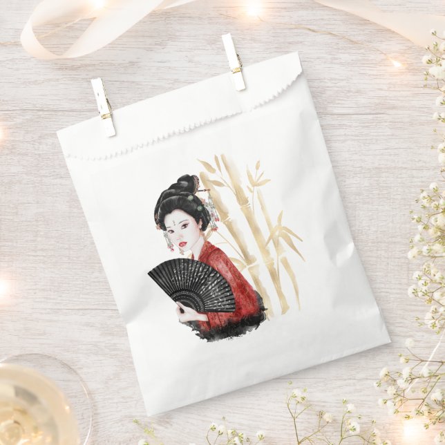 The Okinawa Series Design 39  Favor Bag (Clipped)
