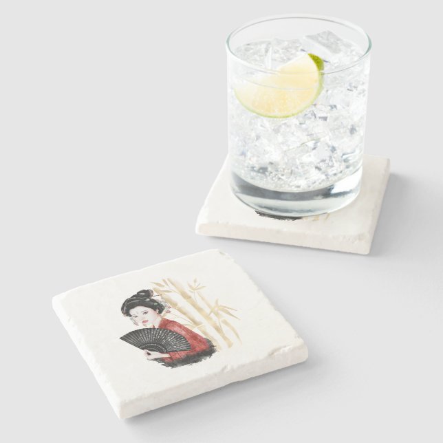 The Okinawa Series Design 39  Stone Coaster (Side)
