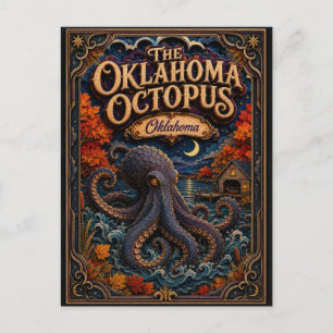 The Oklahoma Octopus Oklahoma Popcut Legends Postcard