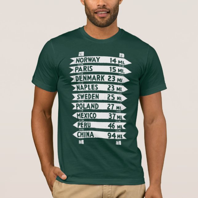 The Ol' Maine Signpost Dark Men's Shirt (Front)