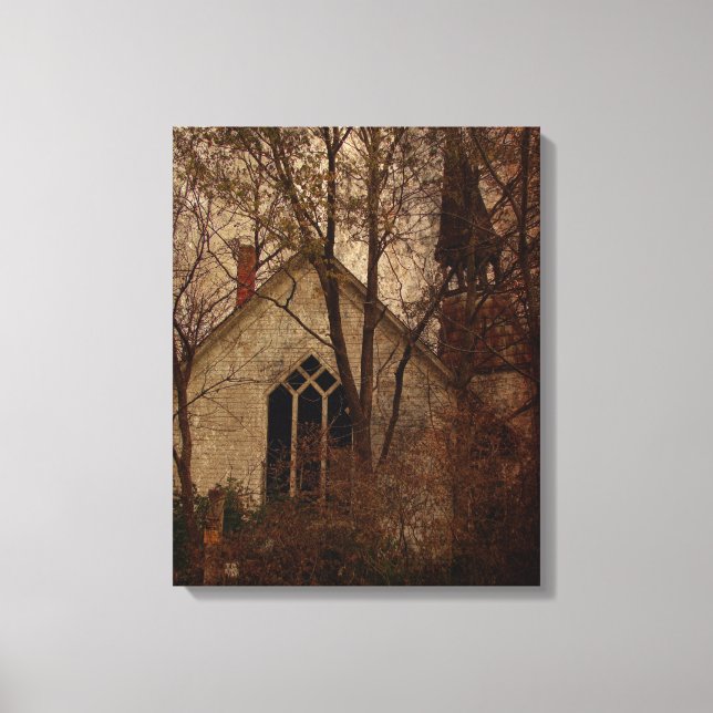 The Old Abandoned Church Canvas Print (Front)