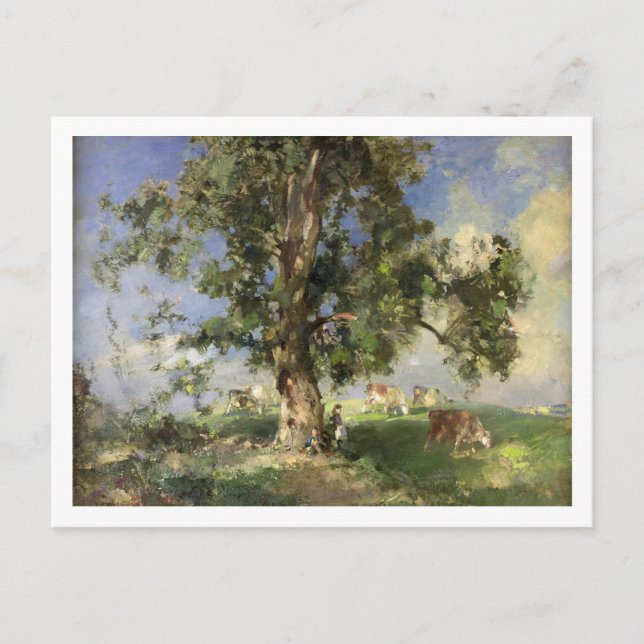 The Old Ash Tree (oil on canvas) Postcard (Front)