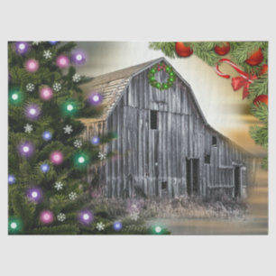 The Old Barn Christmas Tissue Paper