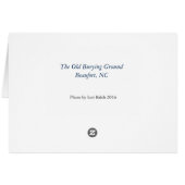 The Old Burying Ground Cards (Back Horizontal)