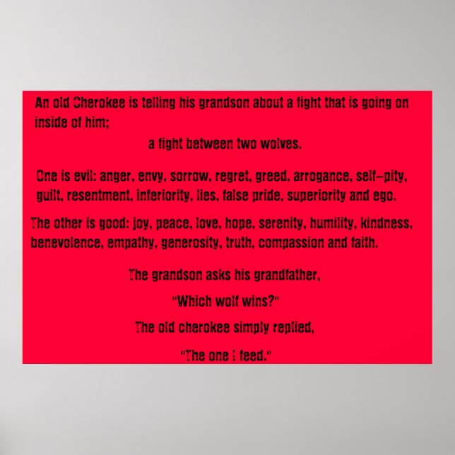 The Old Cherokee Poster (Front)