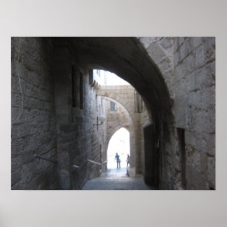 The old city Jerusalem Poster
