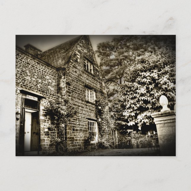 The Old Country House (B&W) Postcard (Front)