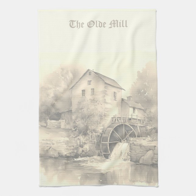 The Old Country Mill Kitchen Towel  (Vertical)