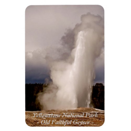 THE OLD FAITHFUL GEYSER IN YELLOWSTONE PARK MAGNET