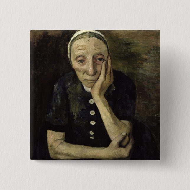 The Old Farmer, 1903 Pinback Button (Front)