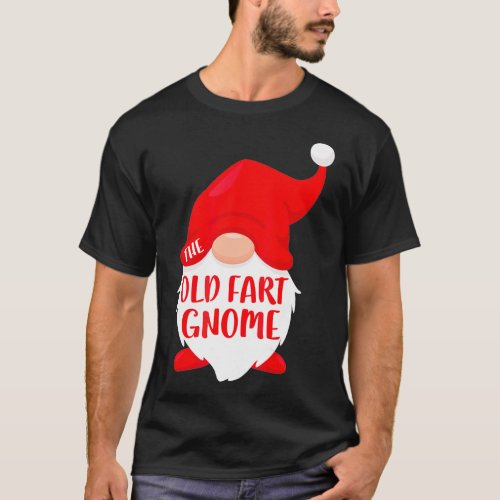 The Old Fart Gnome  Matching Christmas Costume  T_Shirt