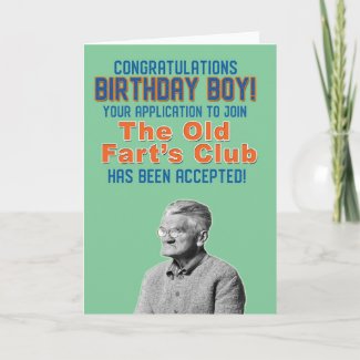 The old Fart's club Card