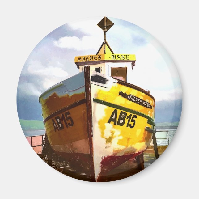 THE OLD FISHING BOAT MAGNET (Front)