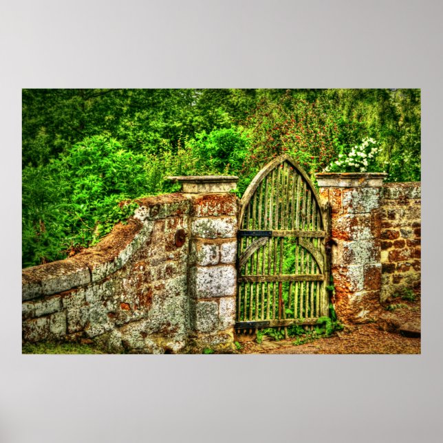 The Old Garden Gate Print (HDR) (Front)