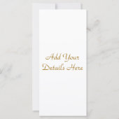 THE OLD GOLD MINE RACK CARD (Back)