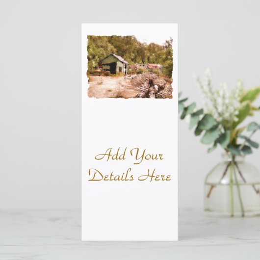 THE OLD GOLD MINE RACK CARD (Standing Front)