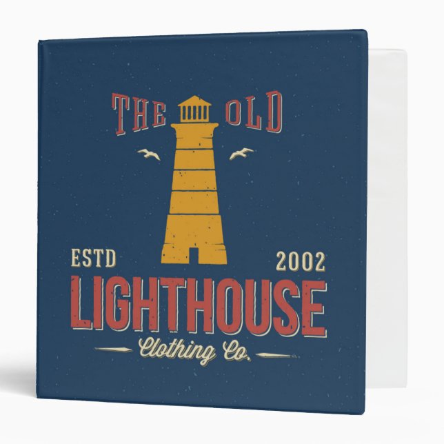 The Old Lighthouse Clothing Co. 3 Ring Binder (Front/Inside)