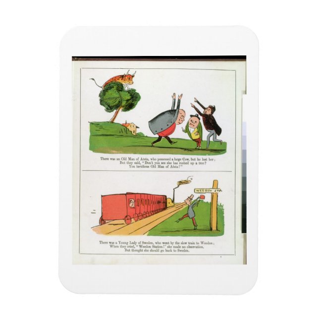 The Old Man of Aosta, page from 'The Book of Nonse Magnet (Vertical)