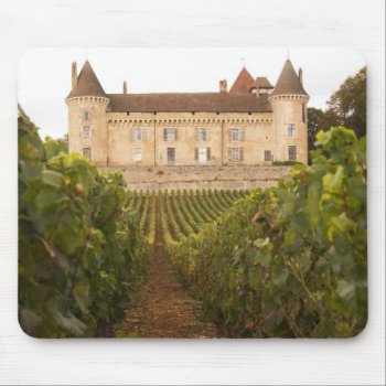 The Old Medieval Chateau De Rully In The Cote Mouse Pad by takemeaway at Zazzle