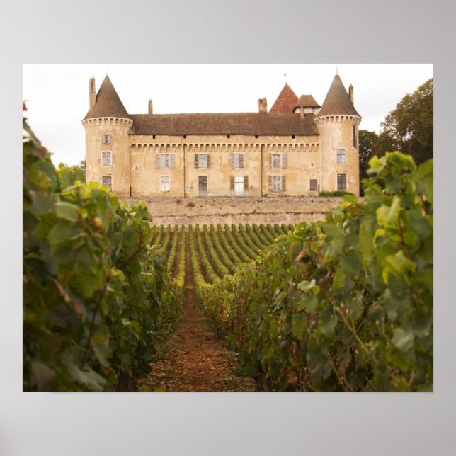 The old medieval Chateau de Rully in the Cote Poster (Front)