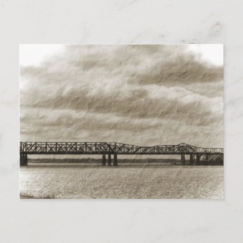 The Old Memphis Bridge Postcard